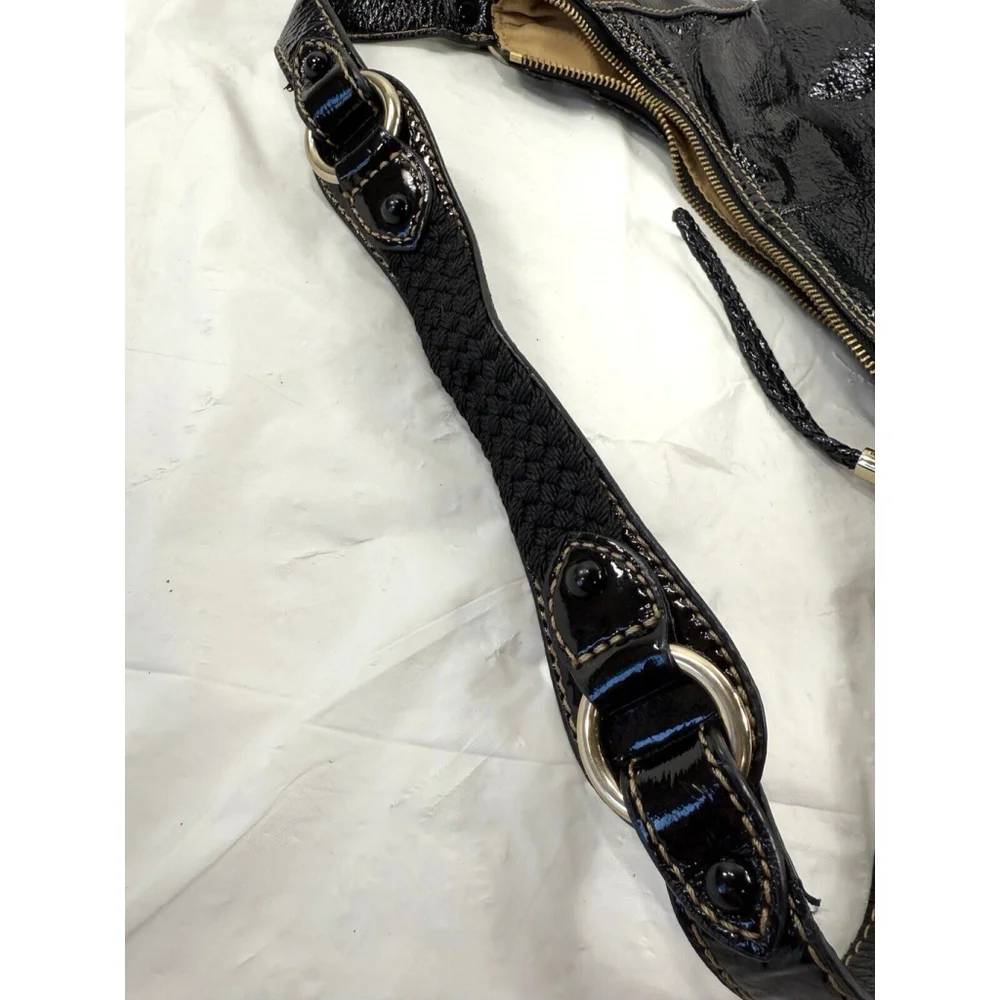 Vintage The Sak Patent Leather Hobo Shoulder Bag